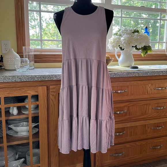 silence + noise Dresses & Skirts - Lavendar Tiered Dress